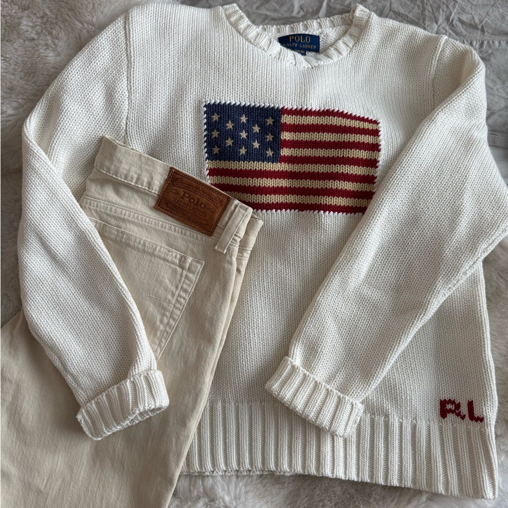 Polo Ralph Lauren Cream Skinny Jeans